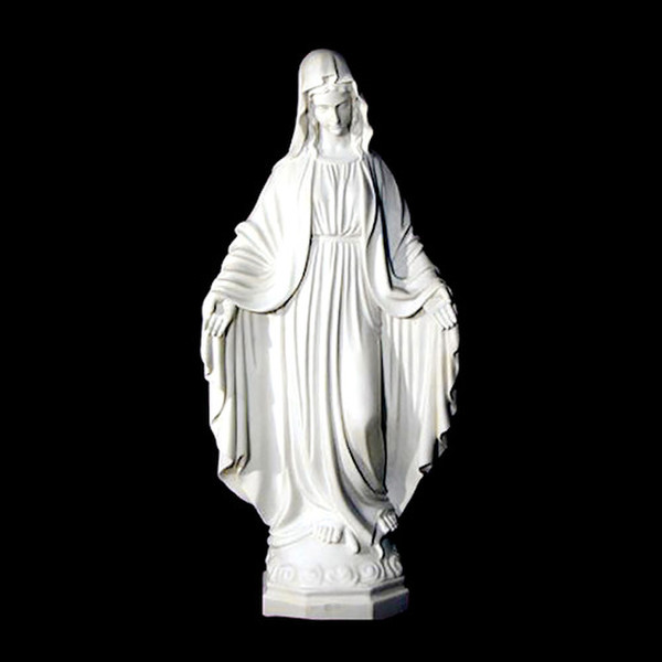 Blessed Mother Madonna Marble life size Mary Virgin Statue Religious